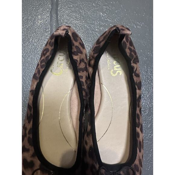 Women's Flat Sam Edelman circus cheetah leopard animal print flexible size 6.5 - Picture 5 of 6